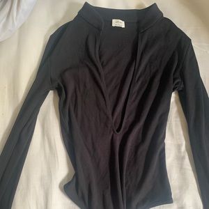 Aritizia deep v neck bodysuit